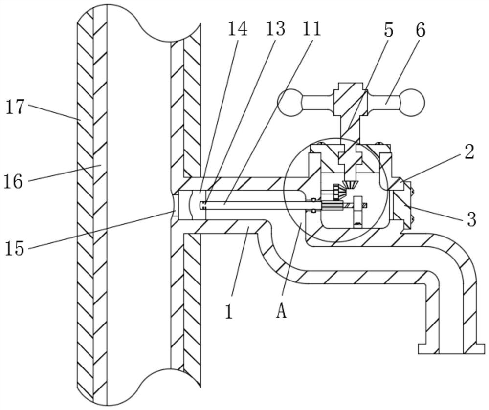 Anti-freezing device for faucet