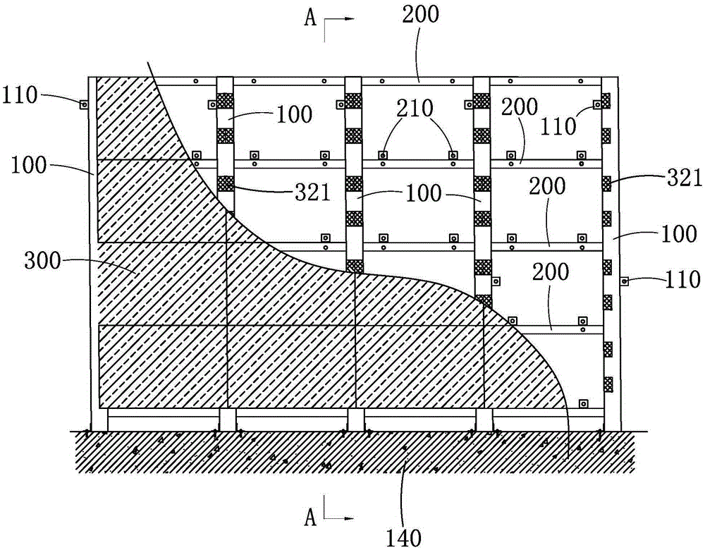 A glass fiber reinforced gypsum board interior wall dry bonded structure and its construction method