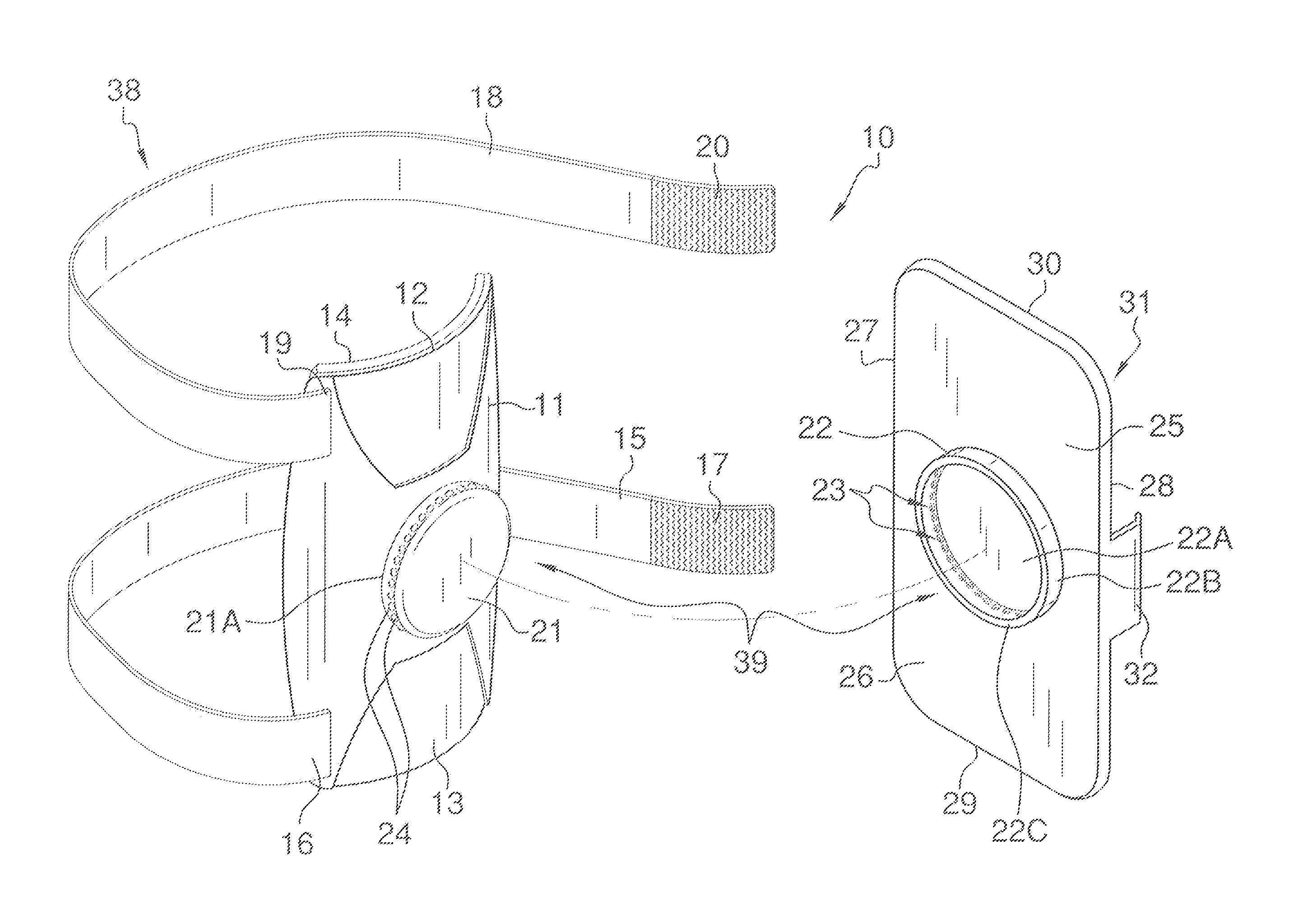 Apparatus and method for supporting and operating an electronic device upon a user's forearm