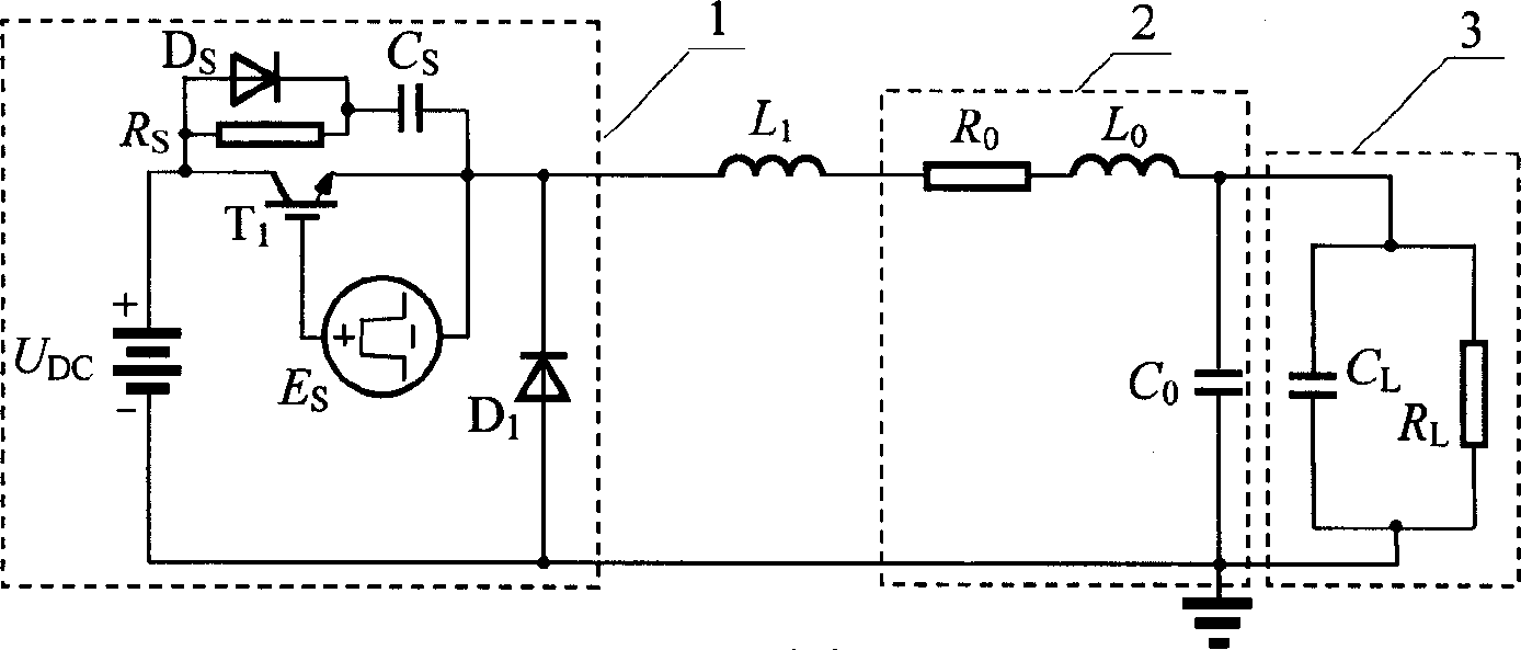 Matching circuit between pulse power source and capacitive load