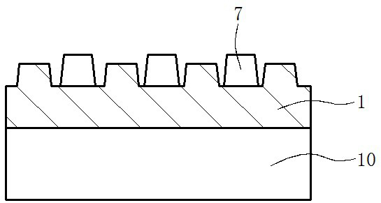 Perovskite battery with nanostructure in the depression of anode grating and preparation method thereof