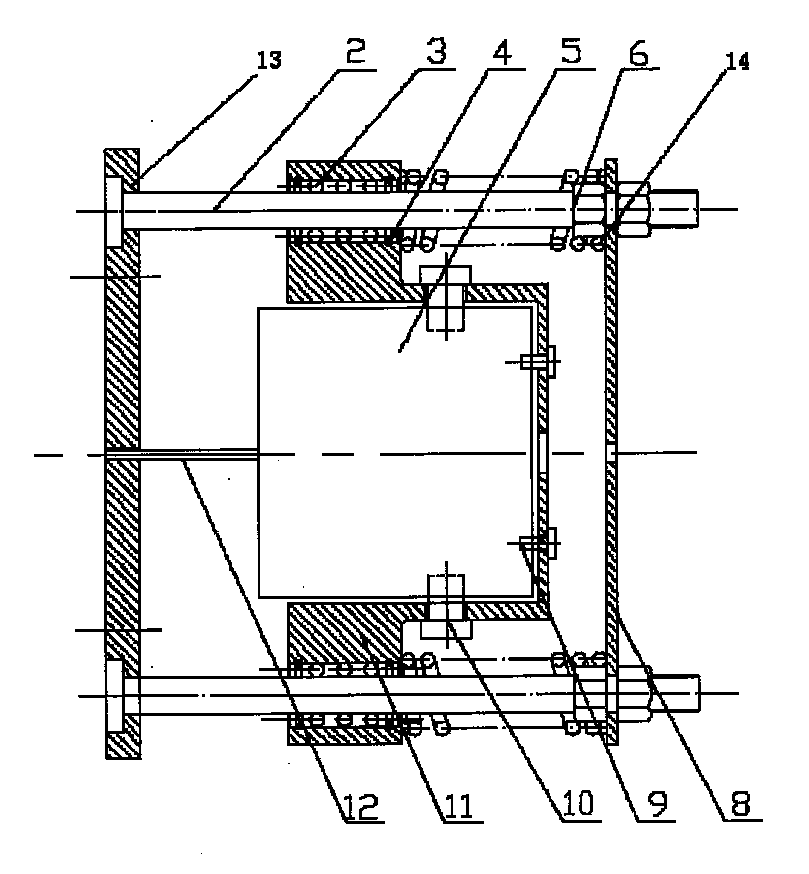 Wide frequency inertia type active vibration absorber