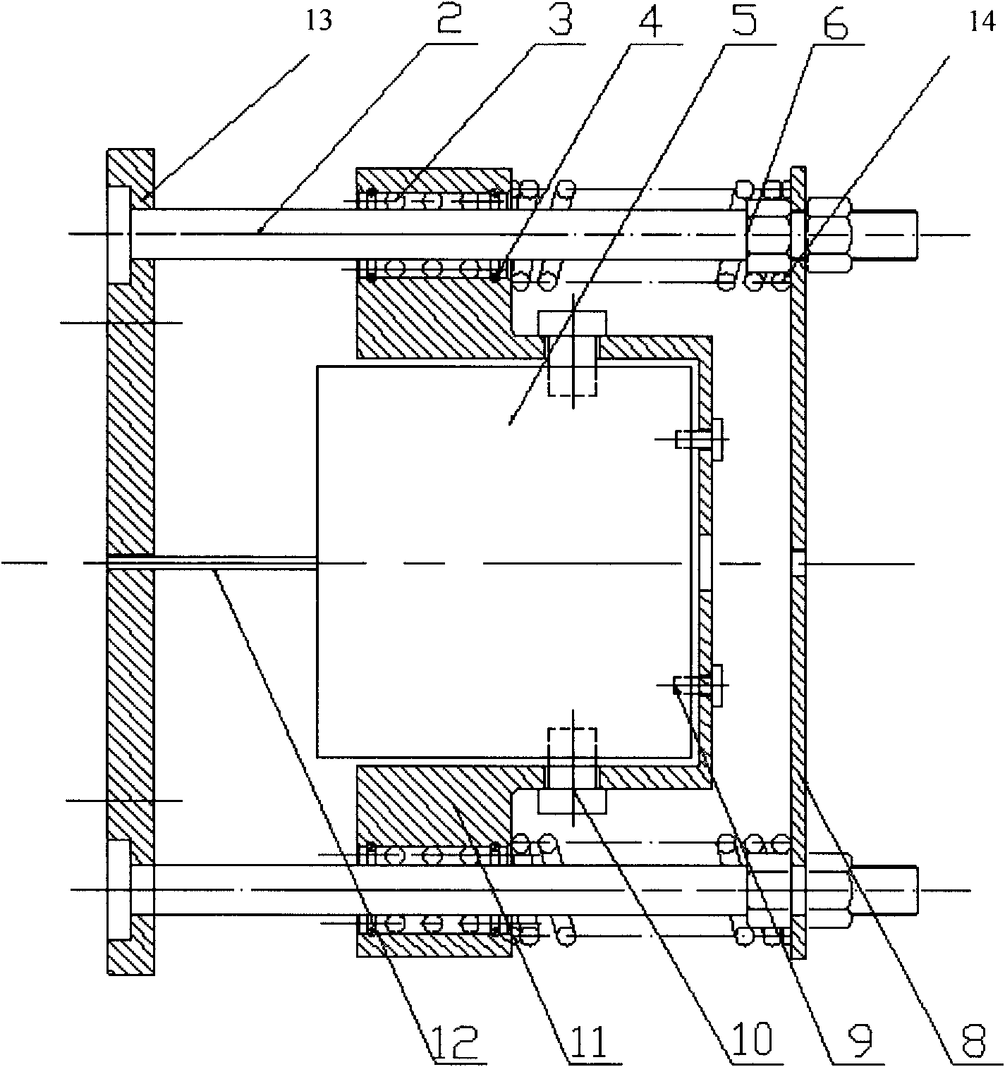 Wide frequency inertia type active vibration absorber