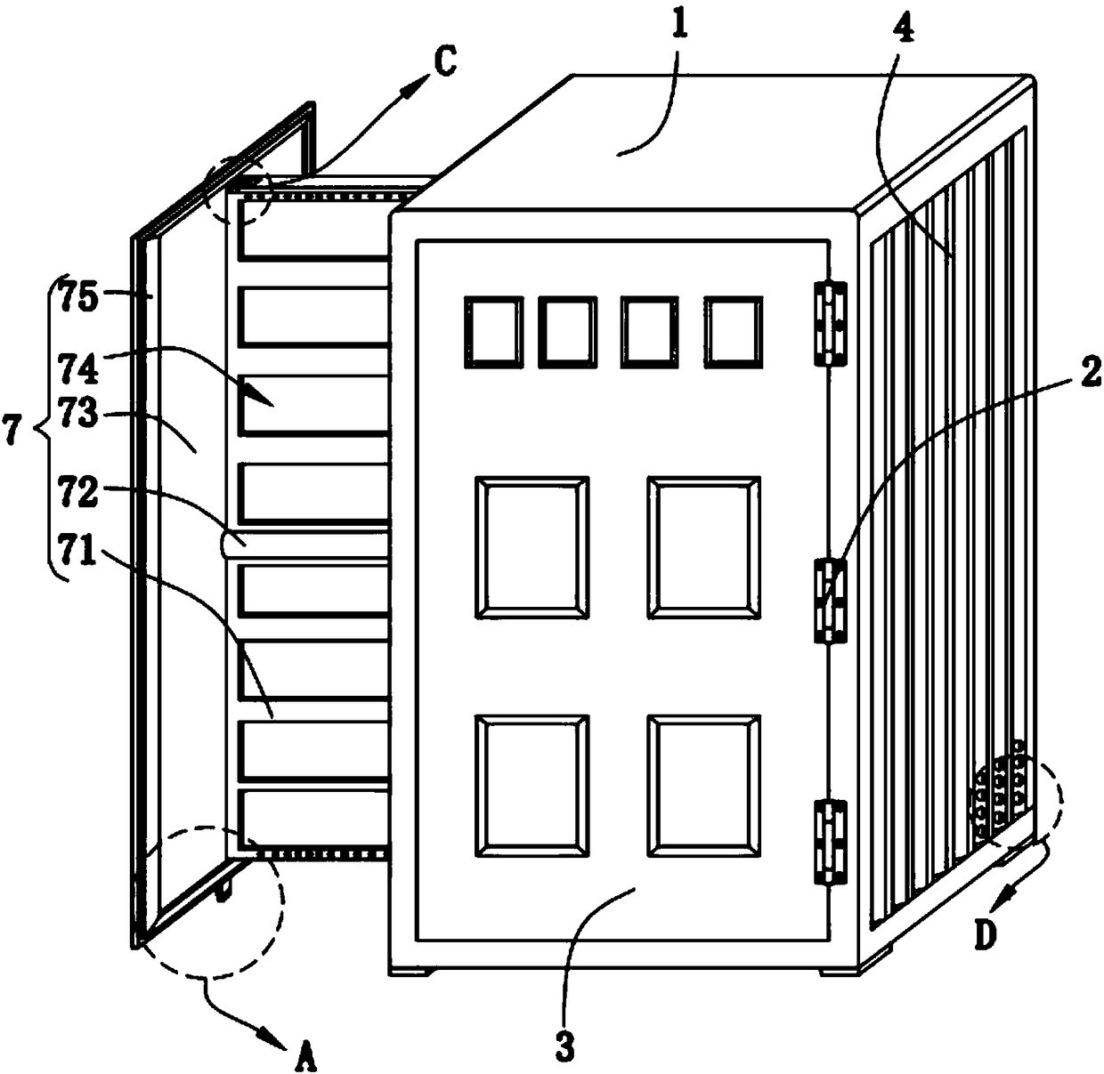 High-voltage power distribution cabinet