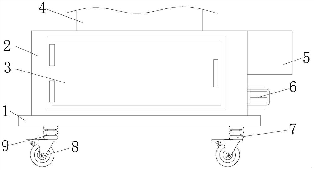 Industrial robot connecting base with lifting structure