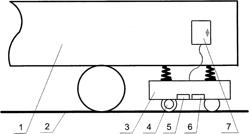 Steel rail milling and grinding machine operation accuracy real-time detecting device