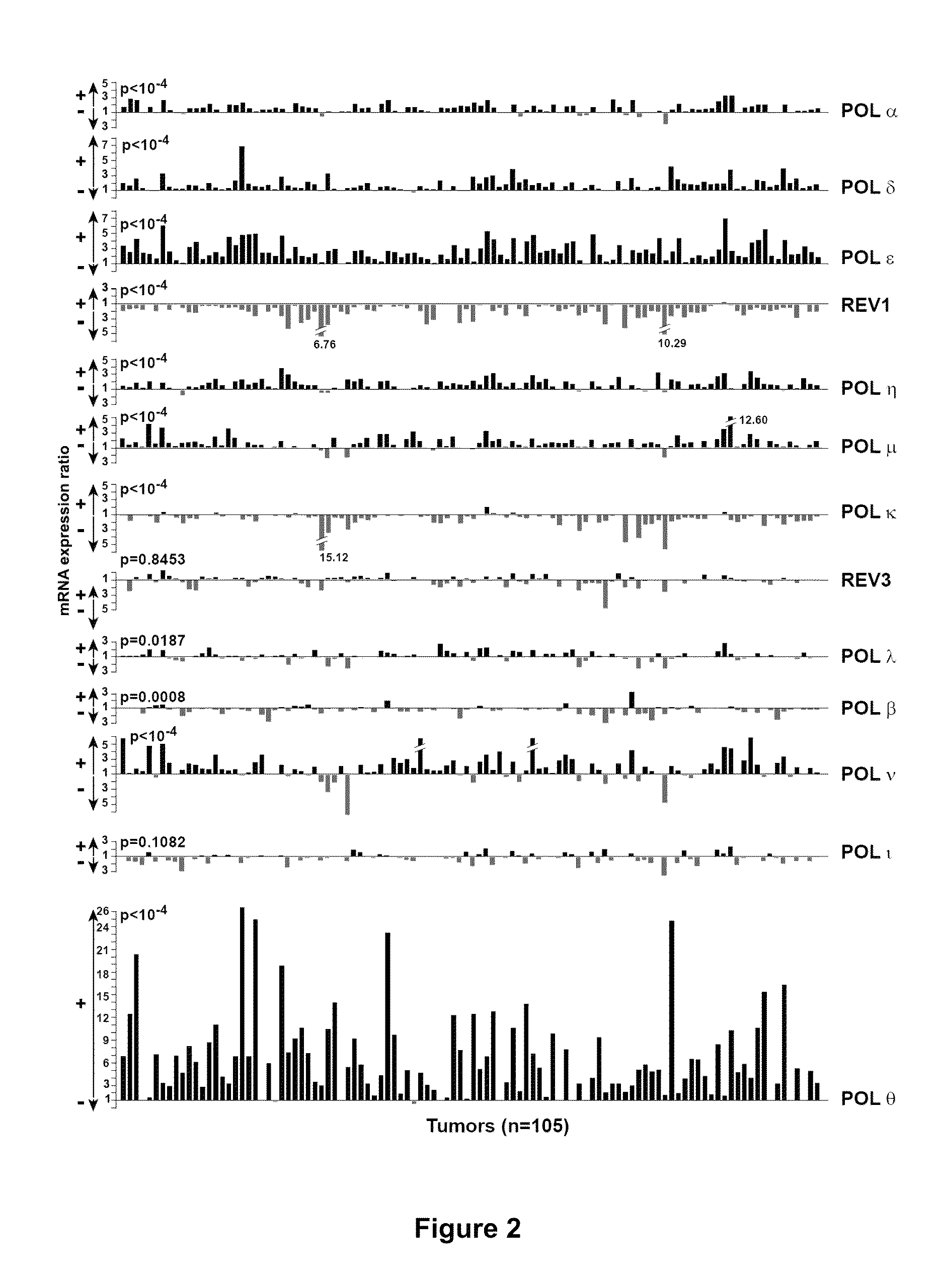 Signature for the diagnosis of cancer aggressiveness and genetic instability