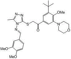 Compounds with terminally-disubstituted methyl triazole Schiff base structures as well as preparation methods and applications of compounds