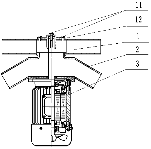 Multi-pipe wind conveying feeder for fishponds