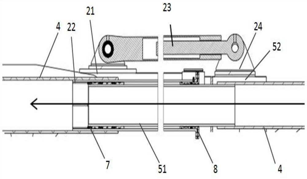 Multi-degree-of-freedom suction arm support and dredging vehicle