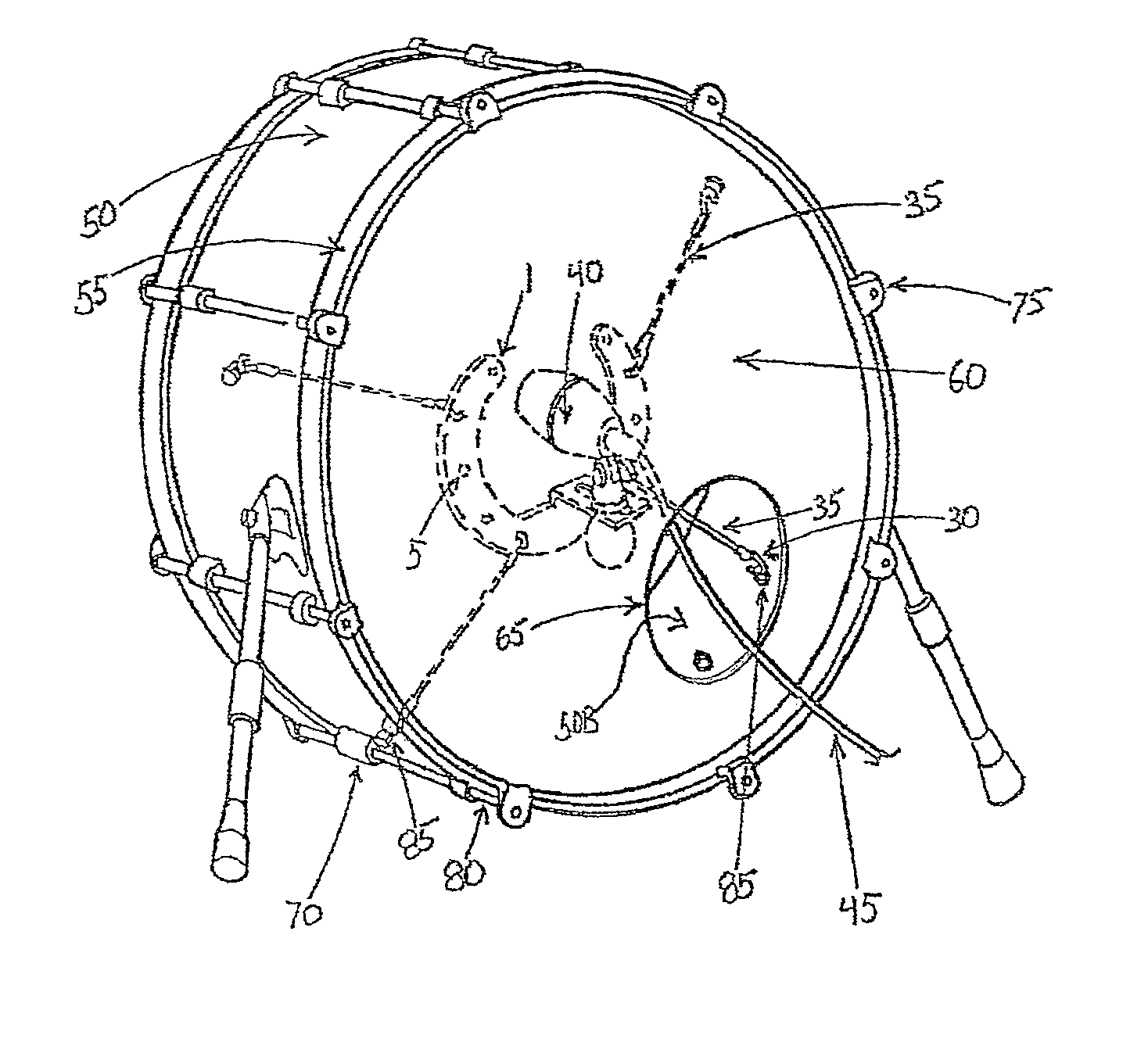 Stabilizing holder for sensory device