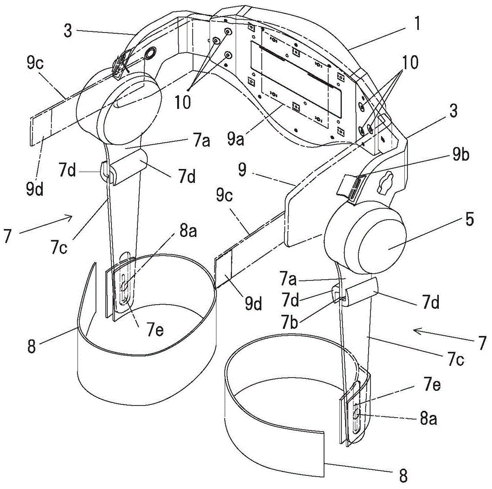 Walk assisting device