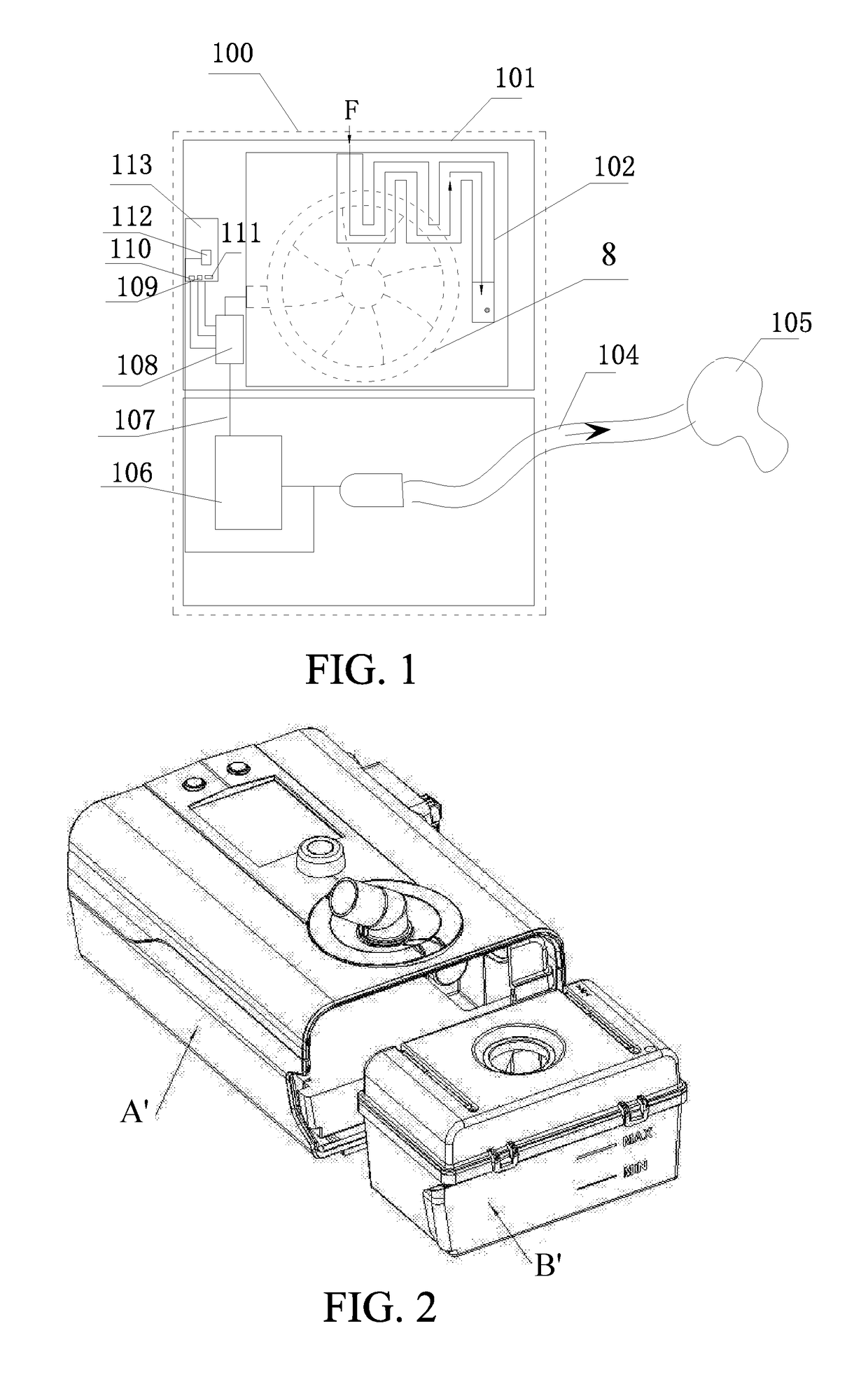 Portable breathing machine