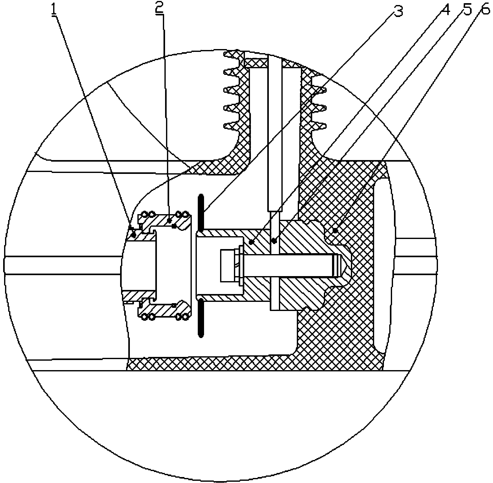 Method for measuring contact depth of movable and stationary contacts of breaker handcart