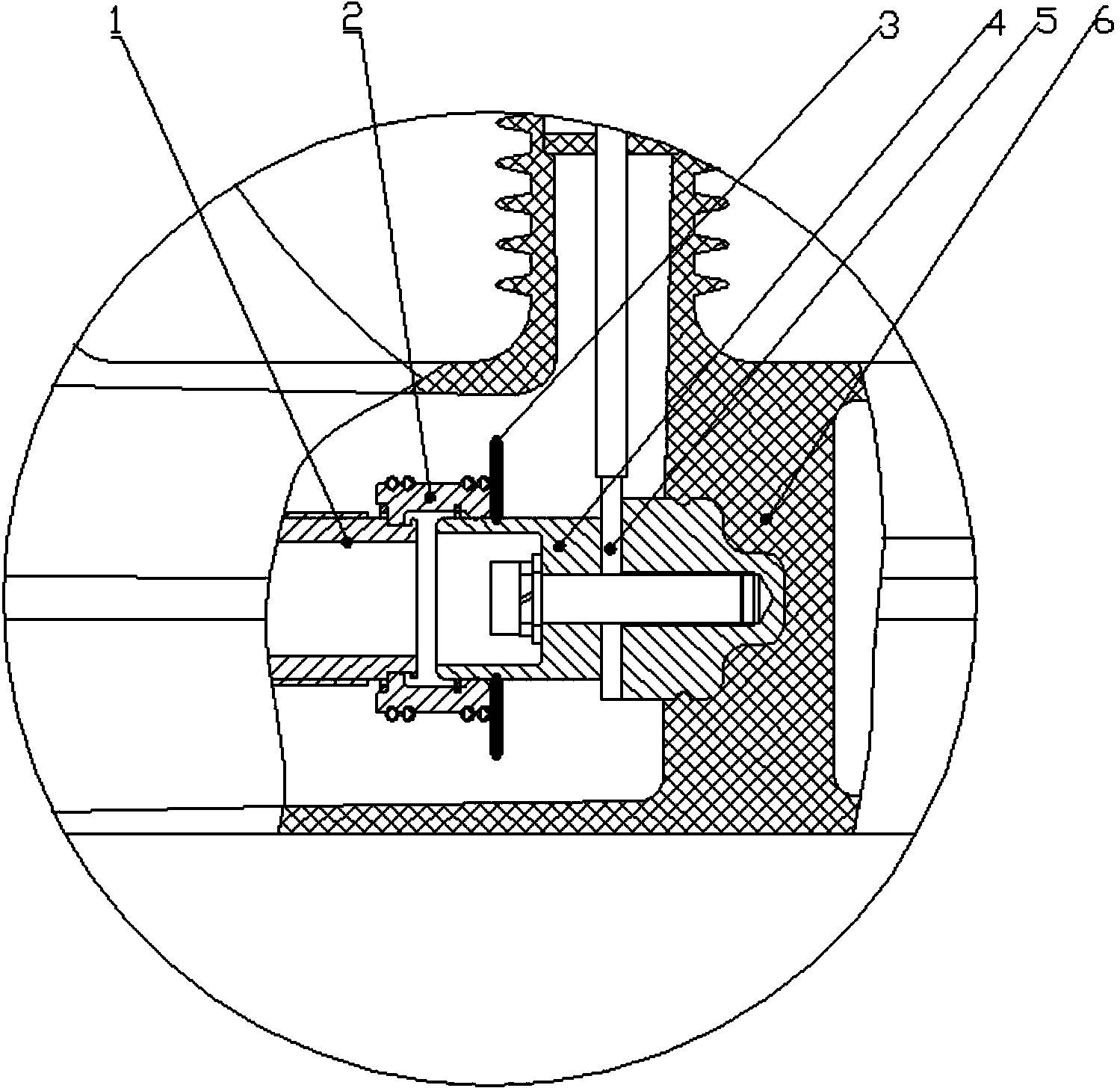 Method for measuring contact depth of movable and stationary contacts of breaker handcart