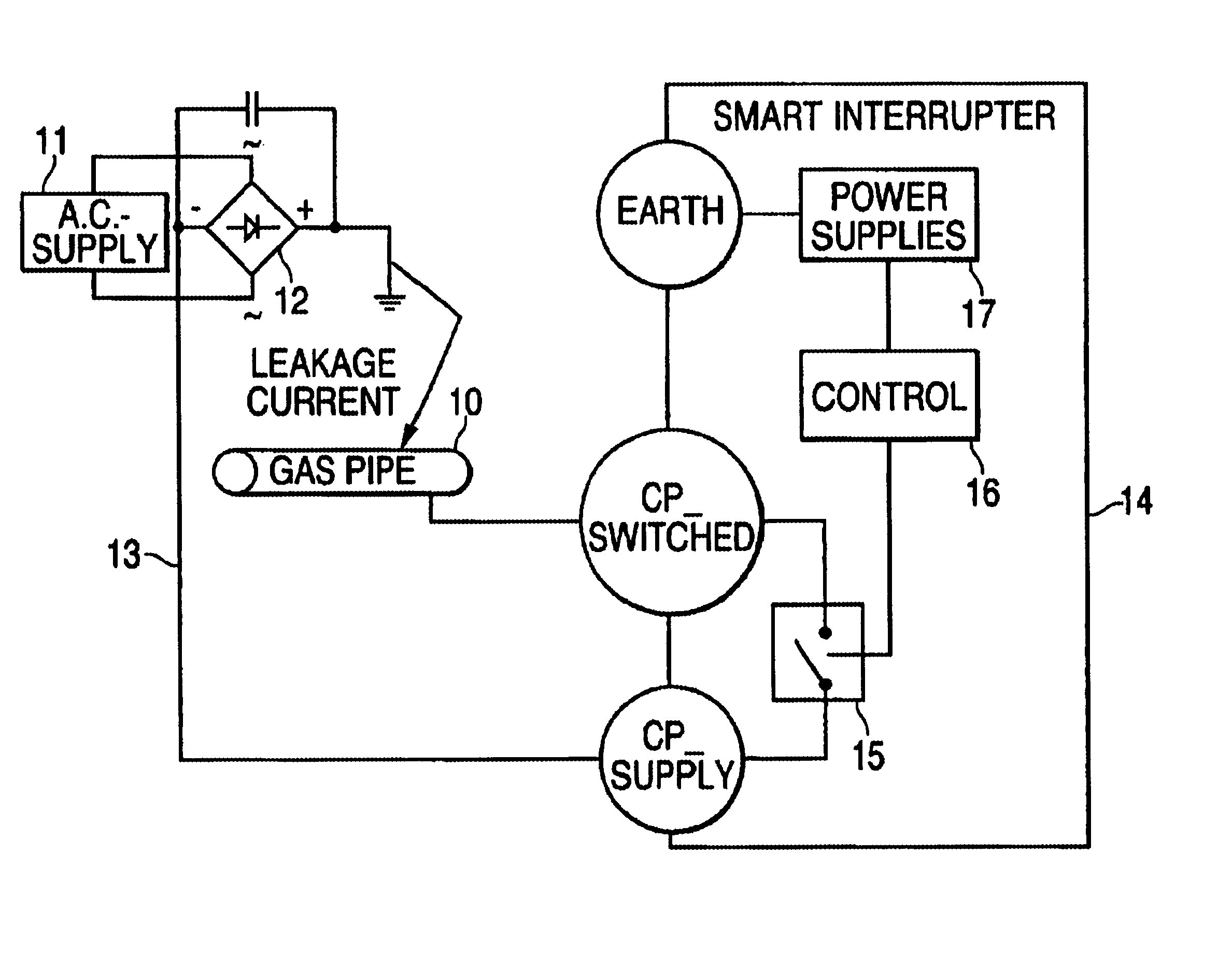 Pipeline mapping and interrupter therefor