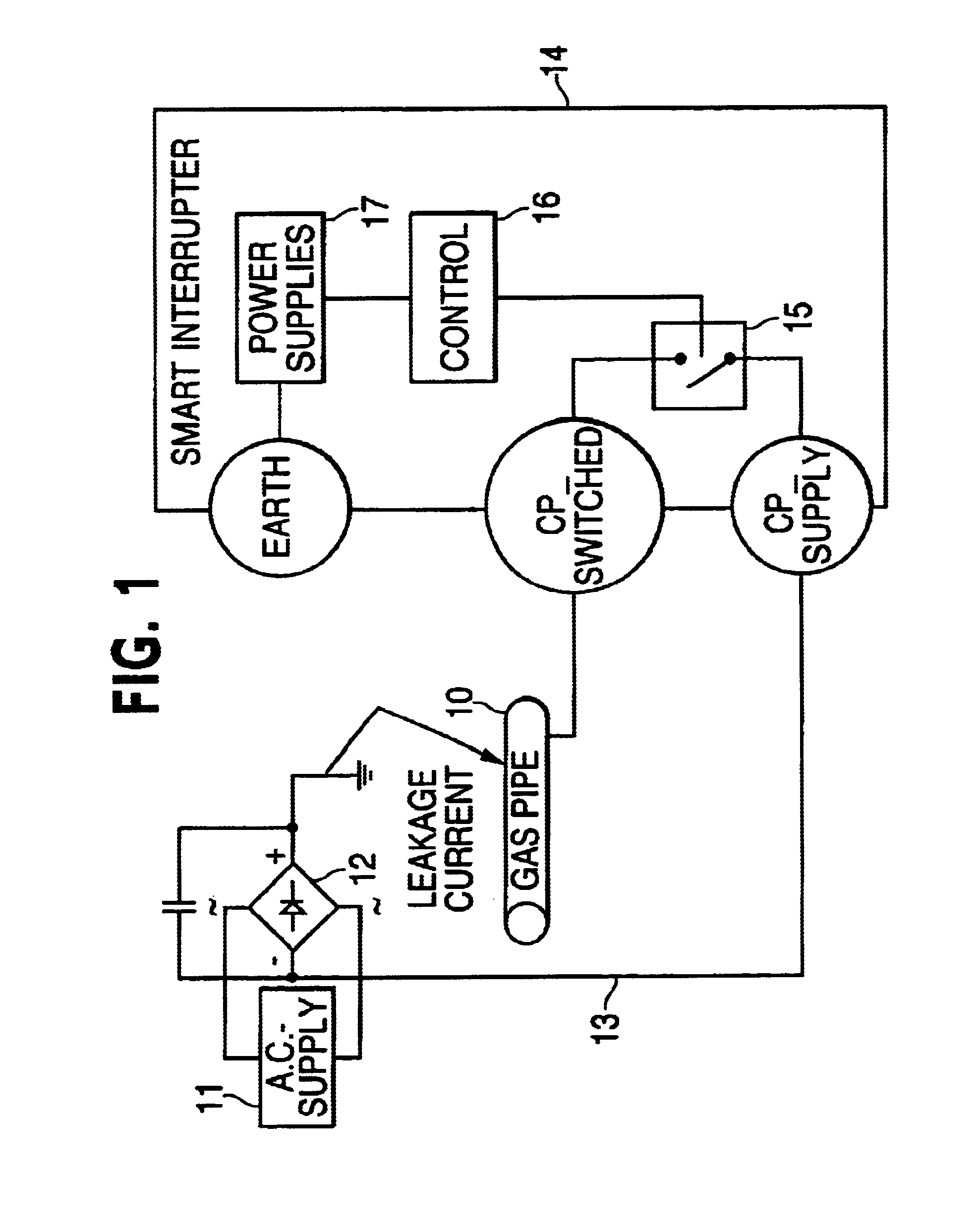 Pipeline mapping and interrupter therefor