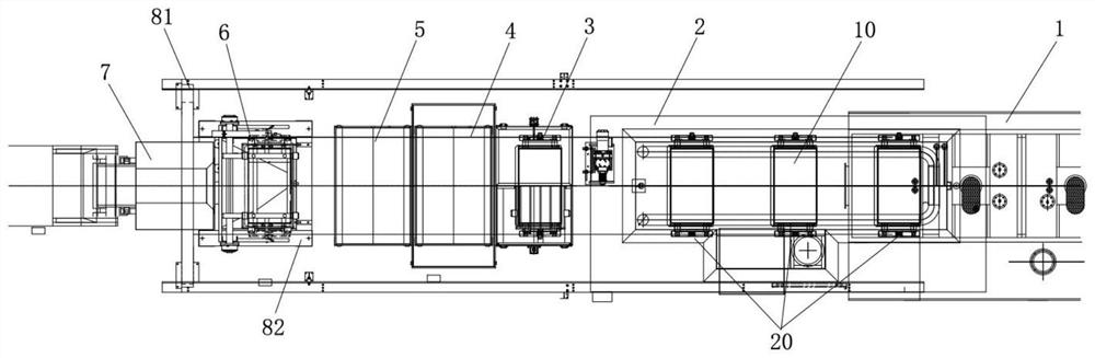 Basket type automatic quenching treatment system