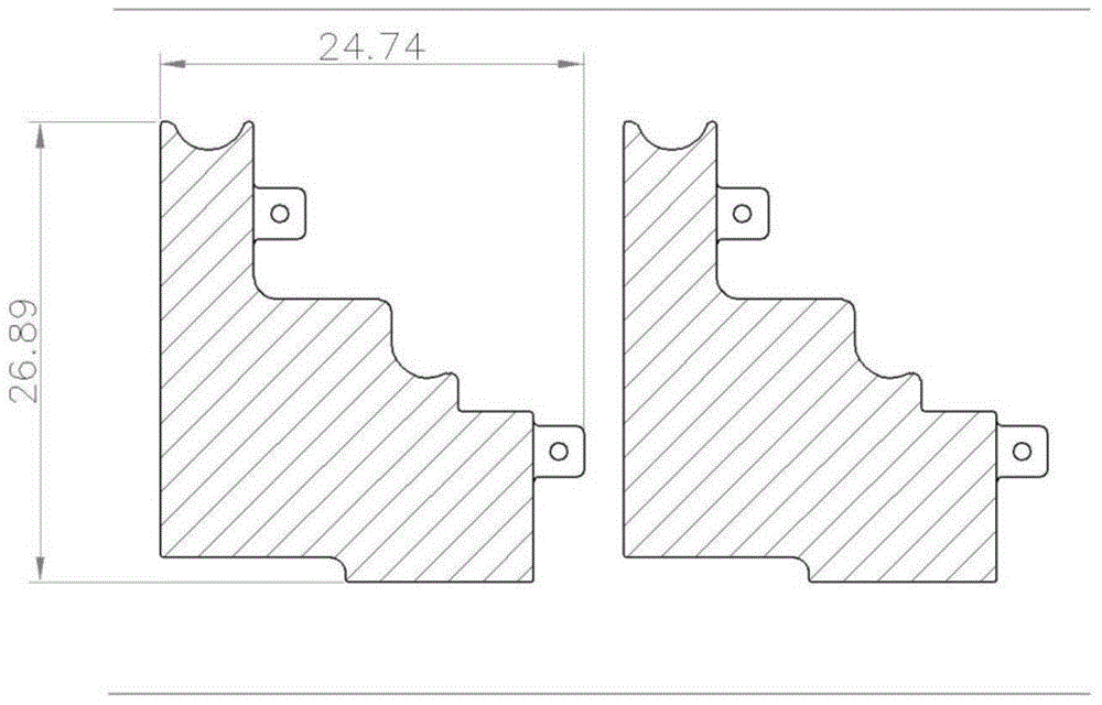 Conductive adhesive matching die-cutting half-and-half transfer processing method