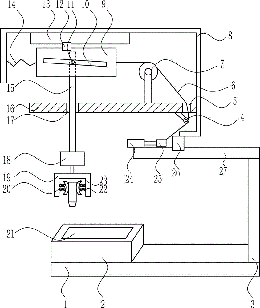 Glue coating device for teaching of accounting