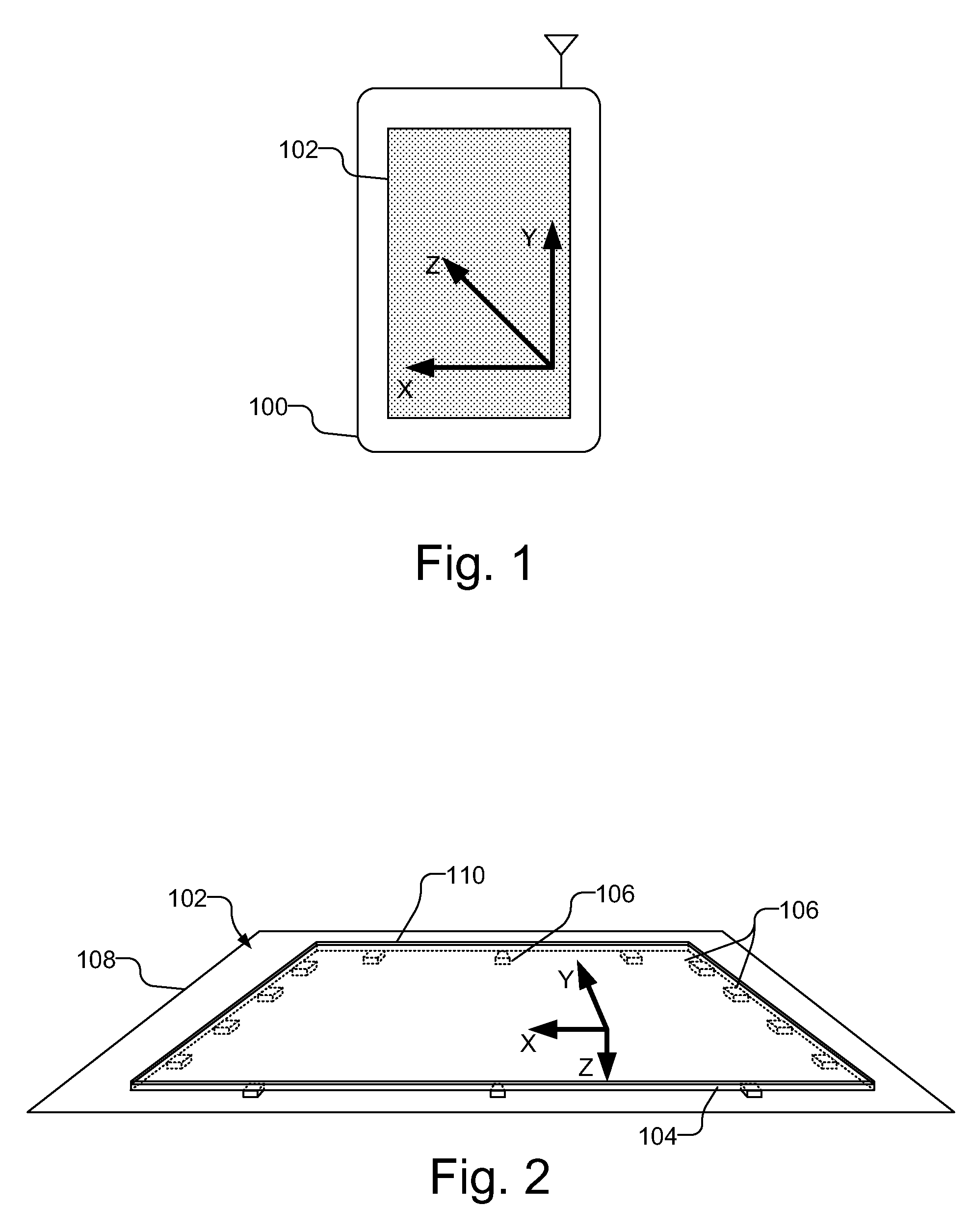 User interface elements augmented with force detection