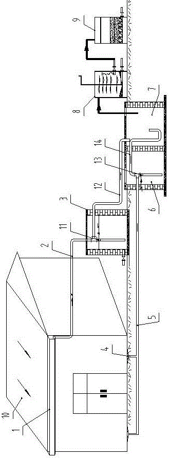 Household separate rainwater collecting and processing device and method for drought regions