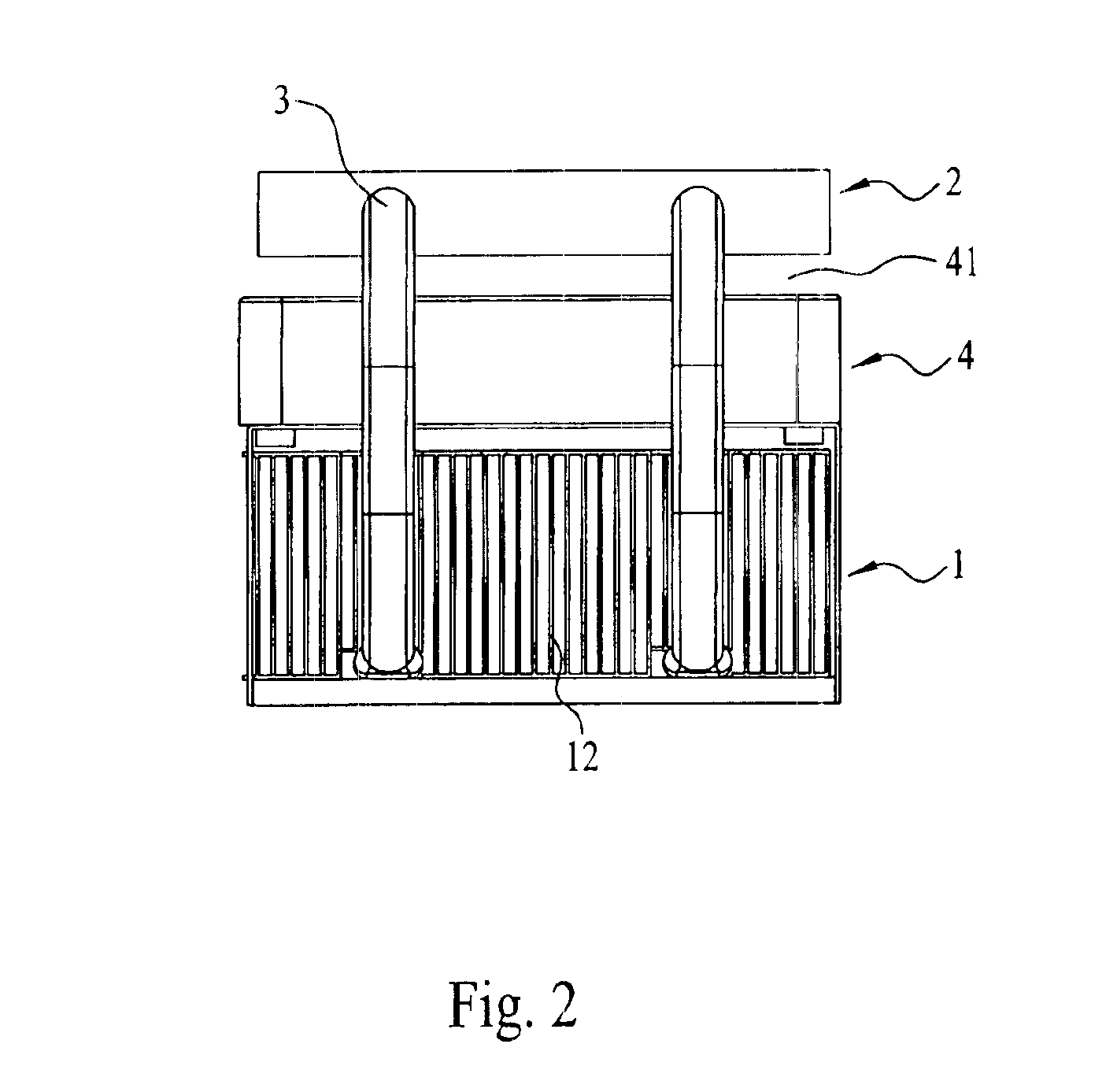 Heat sink assembly with heat pipe