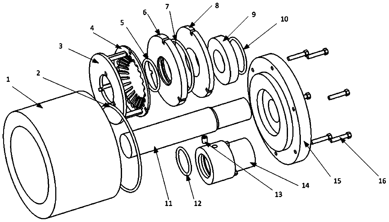 A diaphragm spring compensation type mechanical seal device