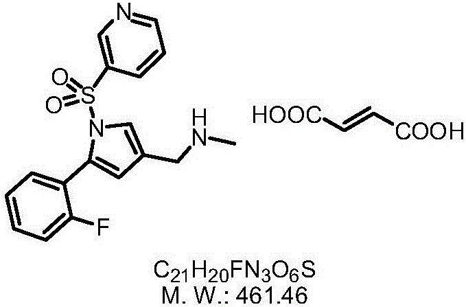 Vonoprazan fumarate preparation method