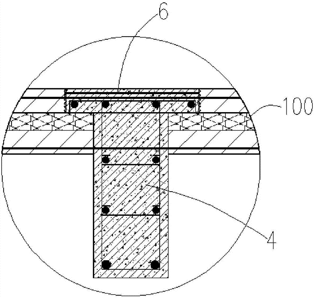 Novel prefabricated heat preservation and sound insulation floor structure and construction method thereof