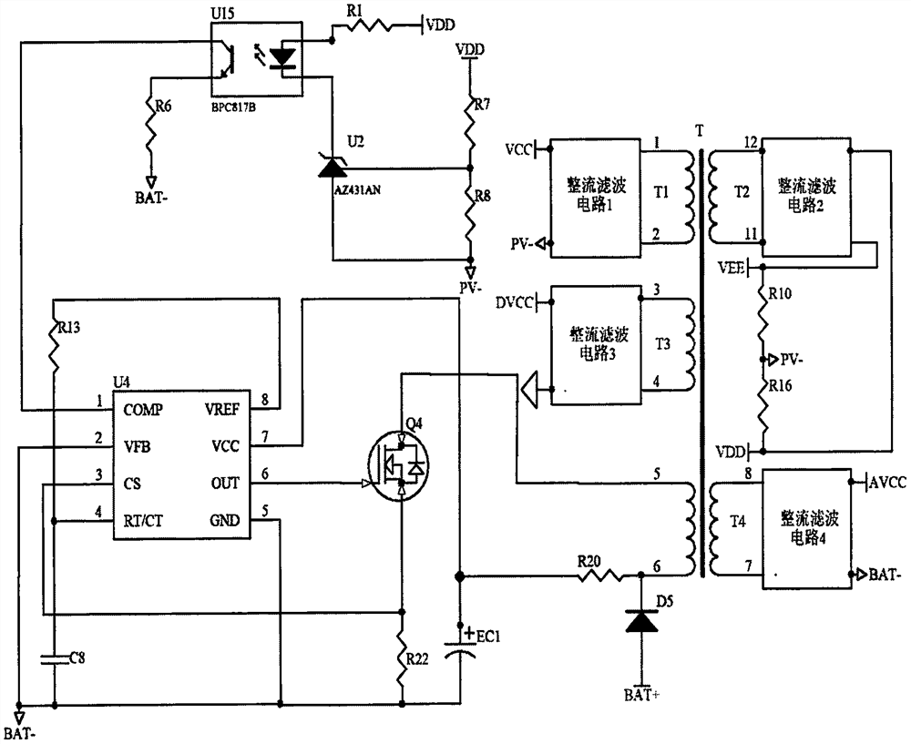 Solar charger integrated with load output control