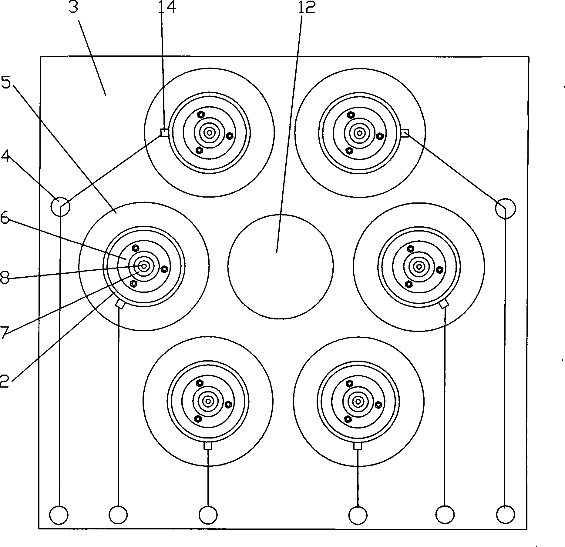 Multi-insulated sample local discharge test electrode apparatus