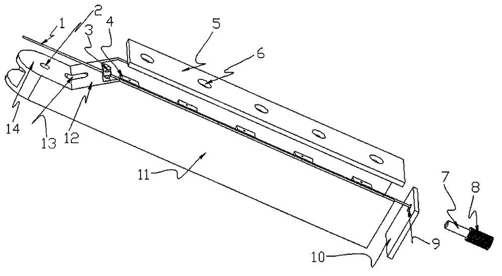 Overhanging sensor support