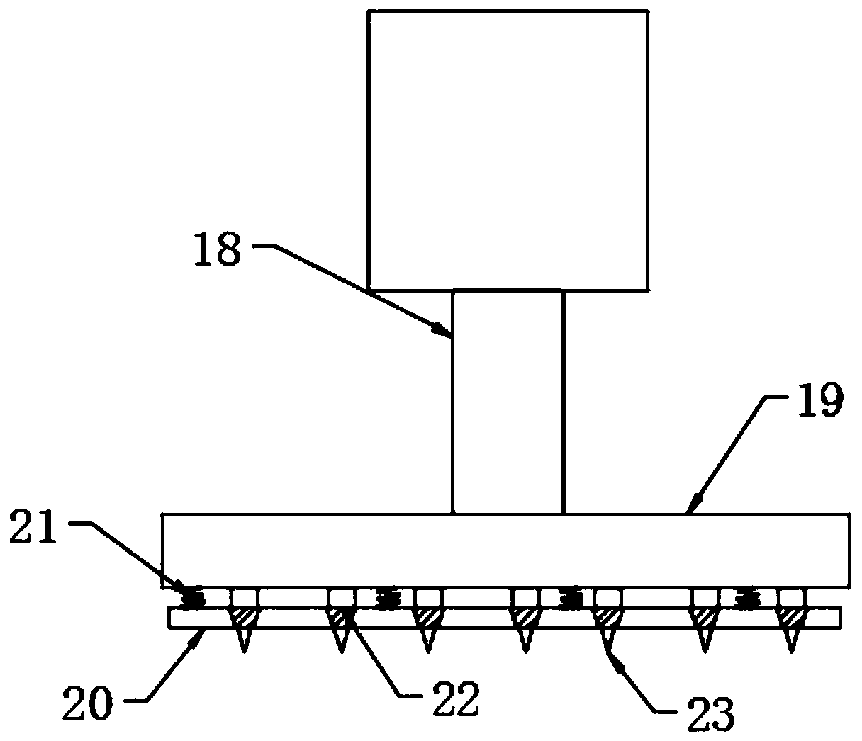 Garbage compression device for garbage salvage ship