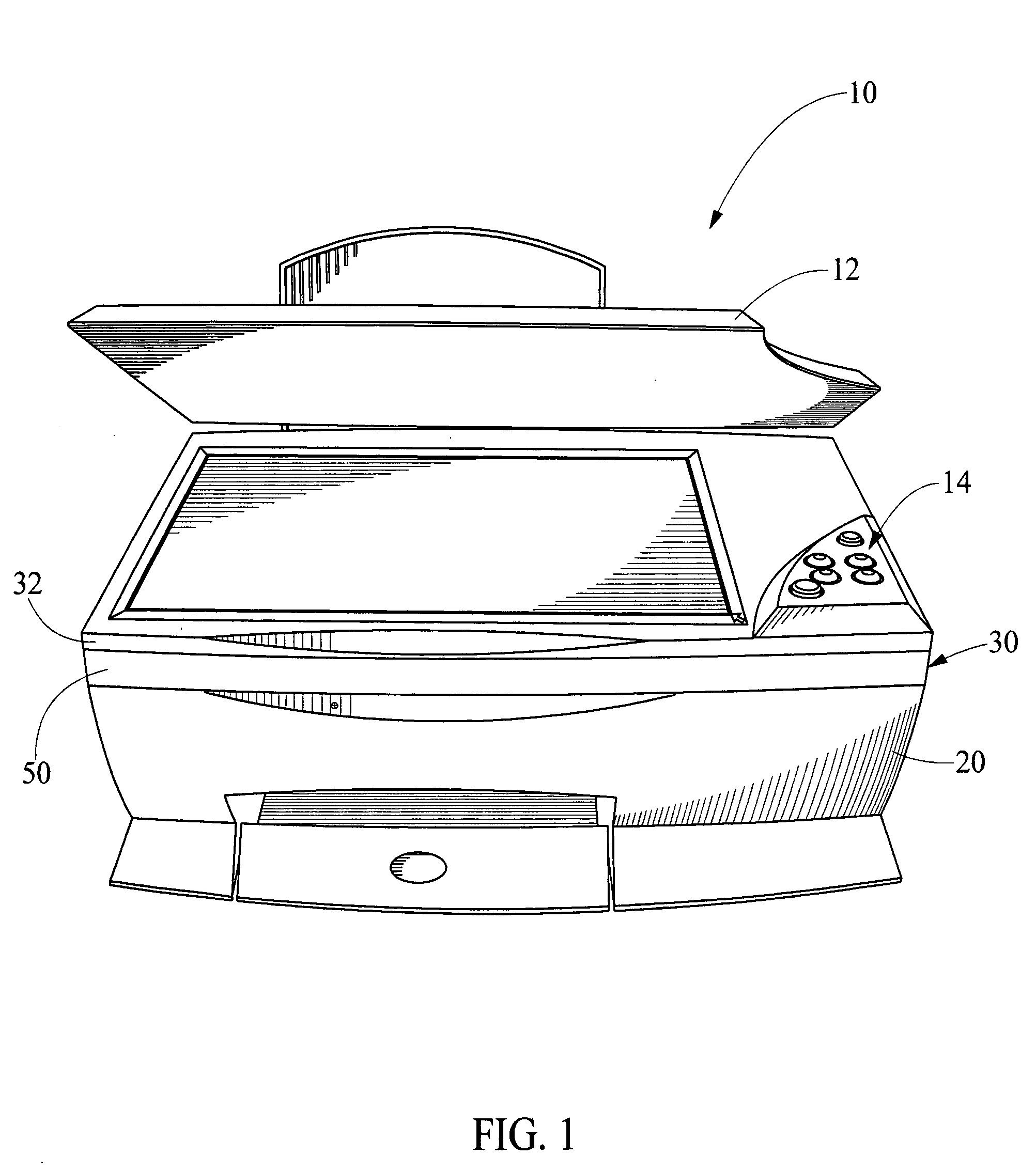 Scanning apparatus and method for full page scans