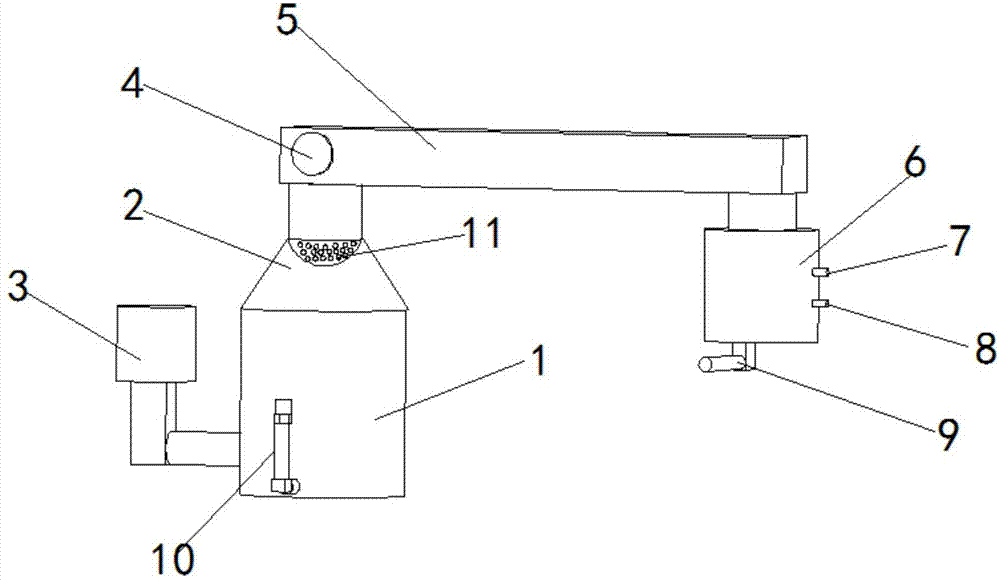 Fermented grain distilling device