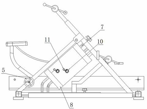 A limb rehabilitation training device with striking force function for medical nursing