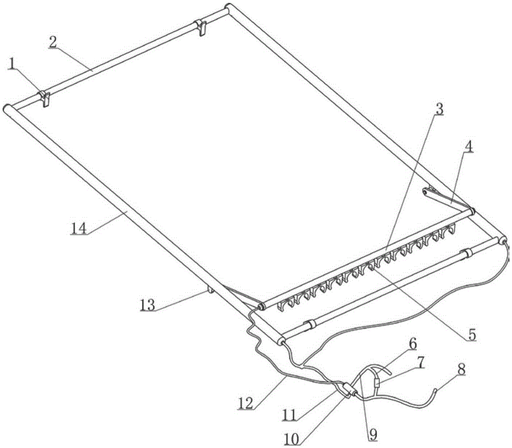 Water energy automatic cleaning device for the outer wall of solar vacuum tube