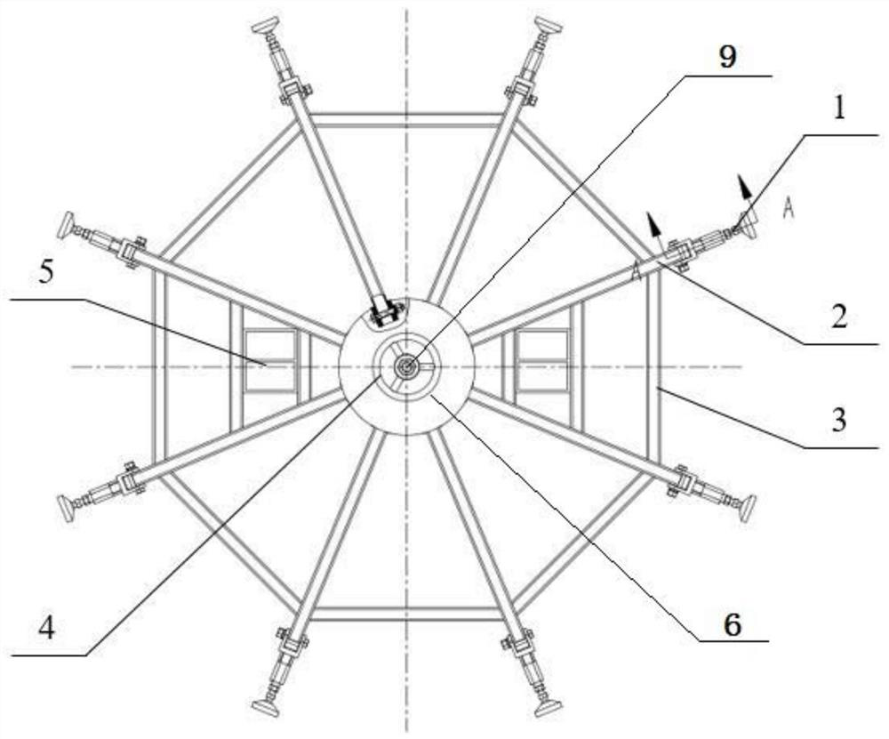 Wind power blade root shrinkage prevention device and using method