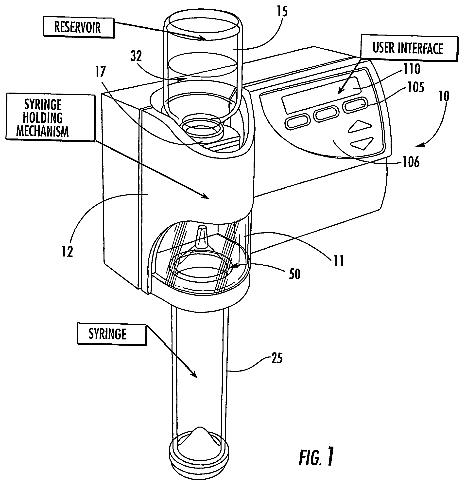 Peristaltic syringe filling station