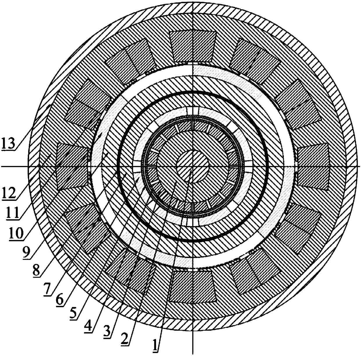 Outer driving-inner power generation integrated power supply of pulse power generator