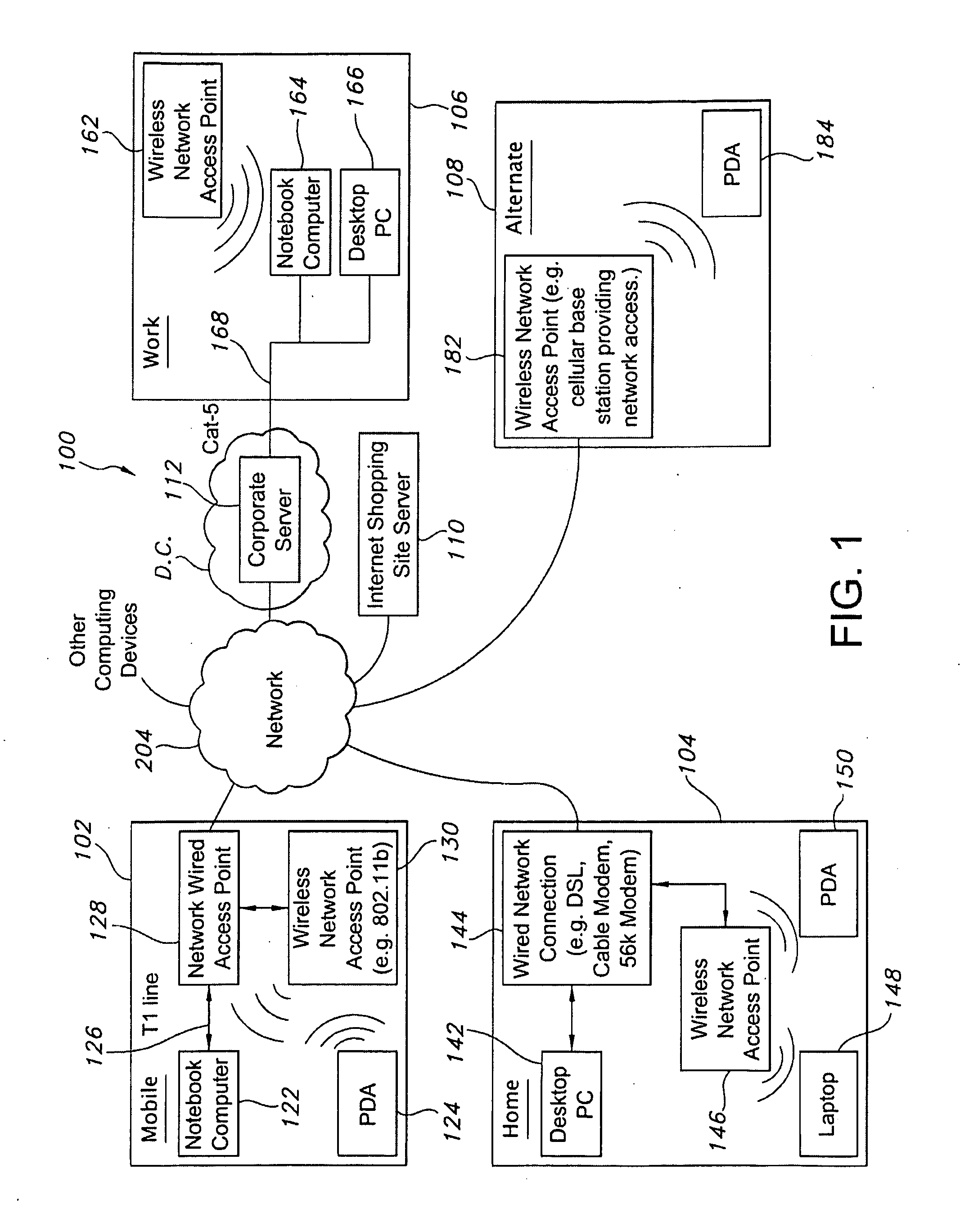 Enforcing secure internet connections for a mobile endpoint computing device