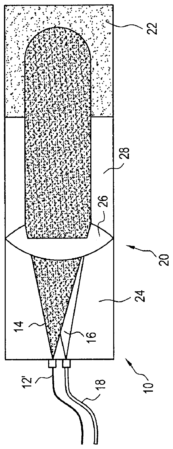 Integrated bi-directional axial gradient refractive index/diffraction grating wavelength division multiplexer