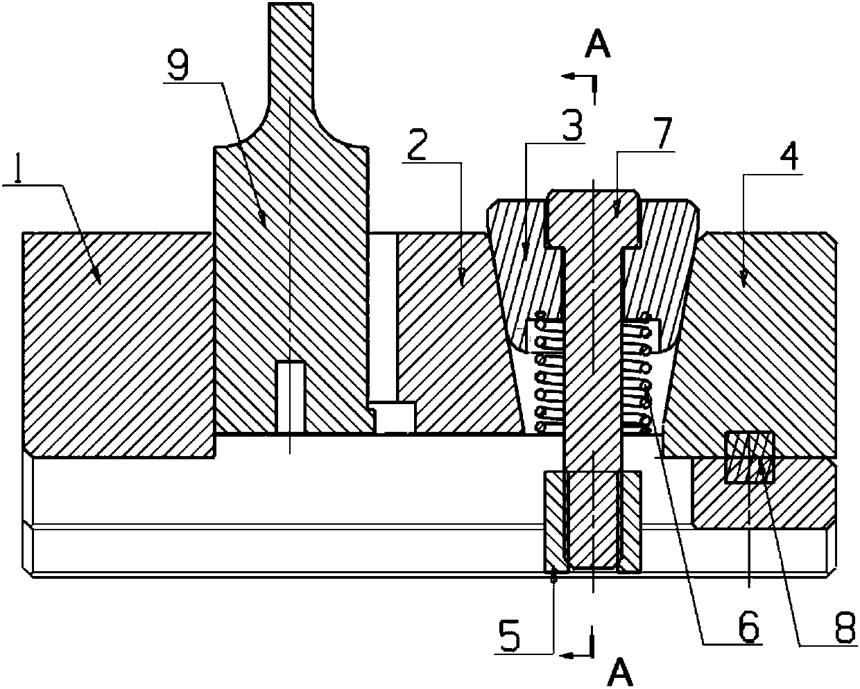 Machining jig of circular nonstandard punch for automobile punching die