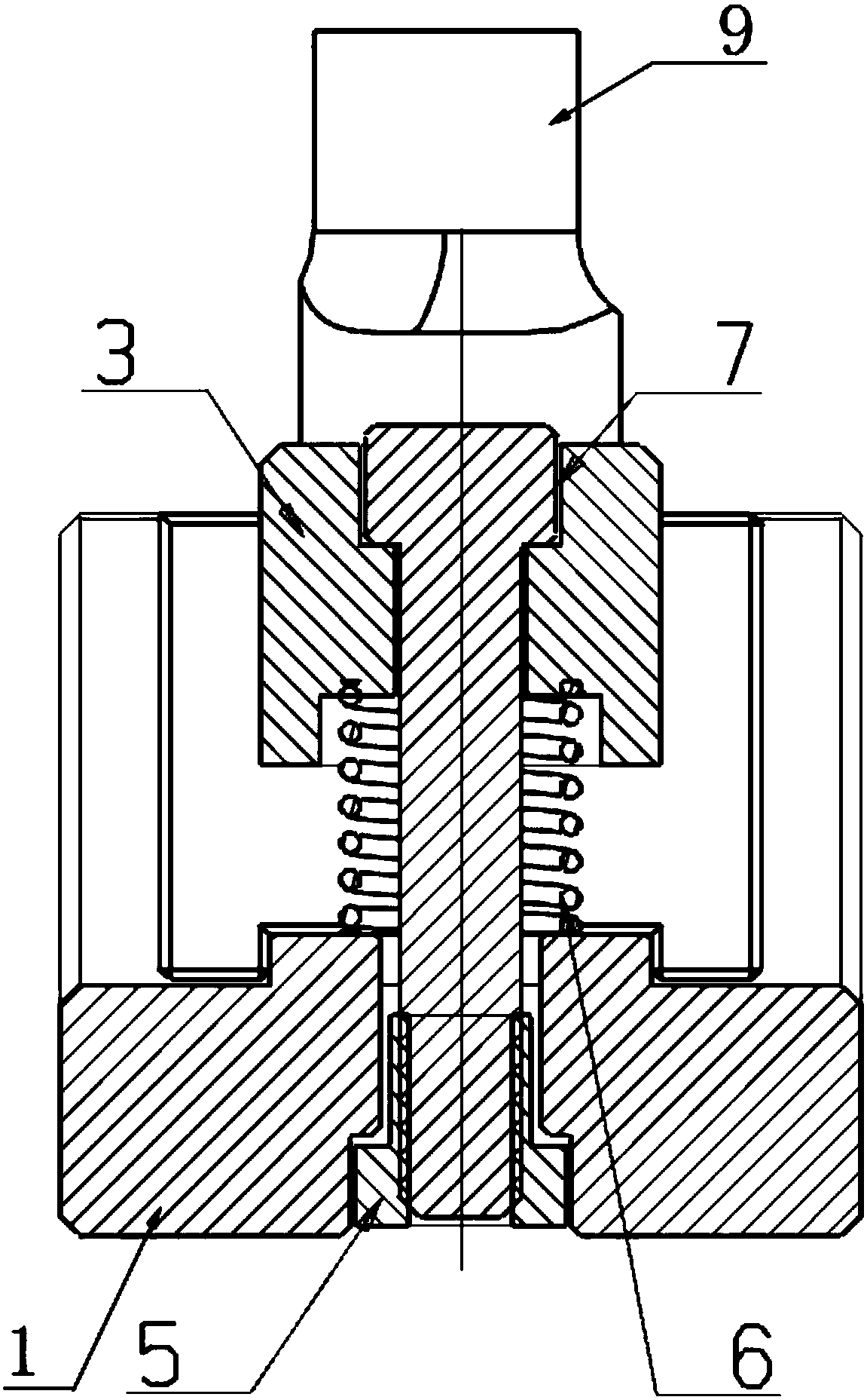 Machining jig of circular nonstandard punch for automobile punching die