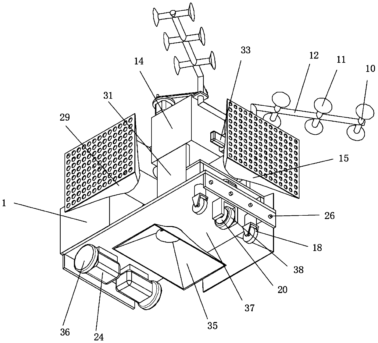 Production workshop intelligent dust removal device