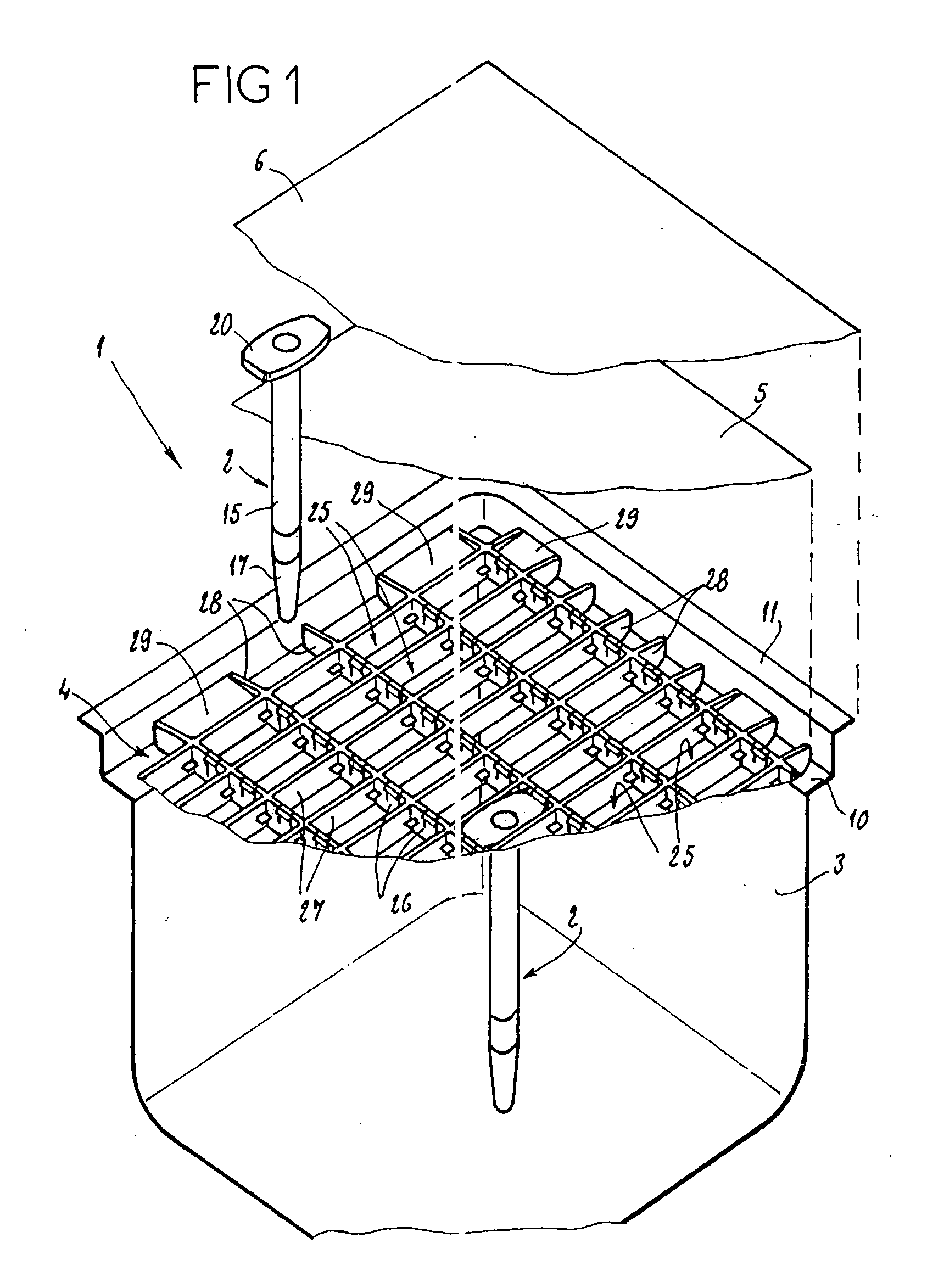 Plate for holding a group of syringe body objects