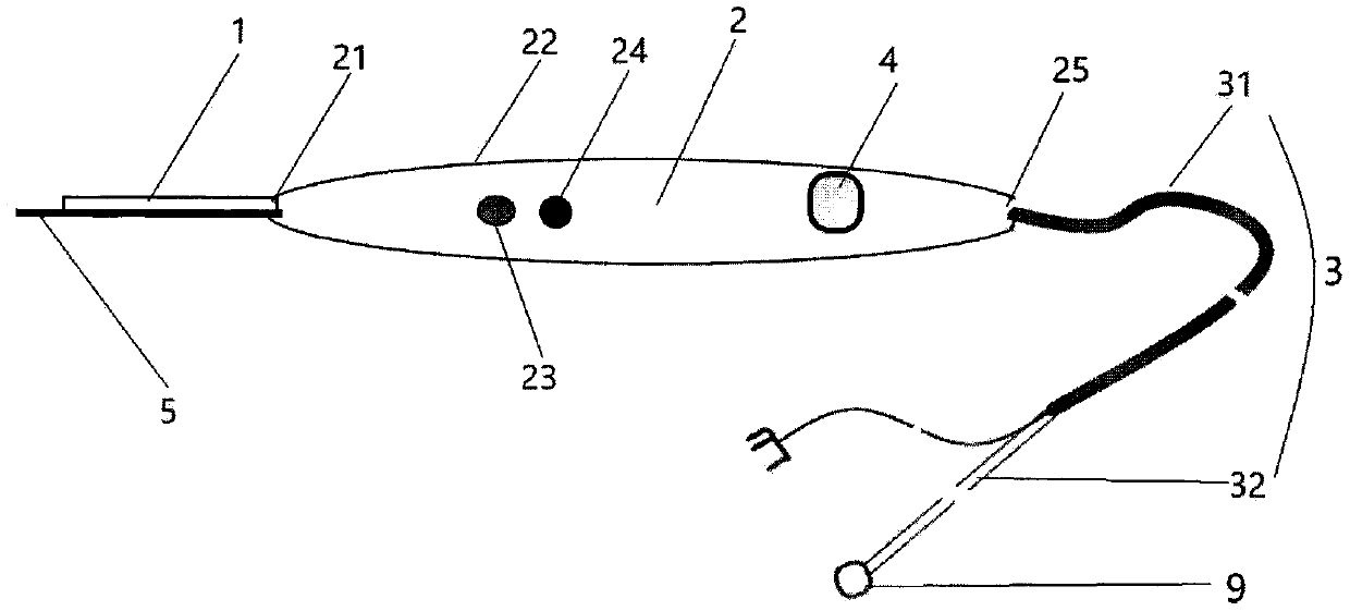 Vacuum suction monopolar electrocoagulation and electro-excision pen