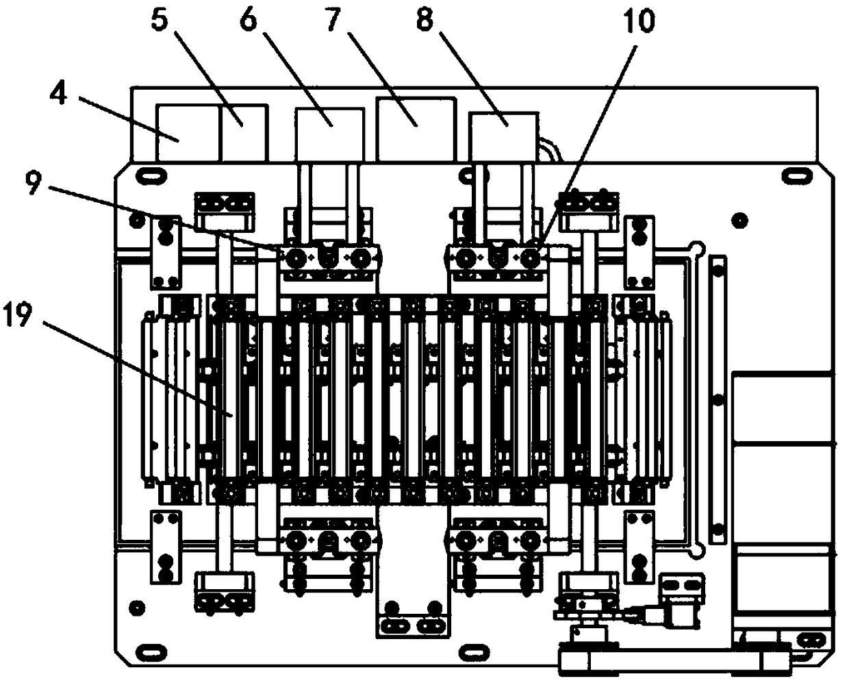 Quick cleaning device for test tubes for physical experiment