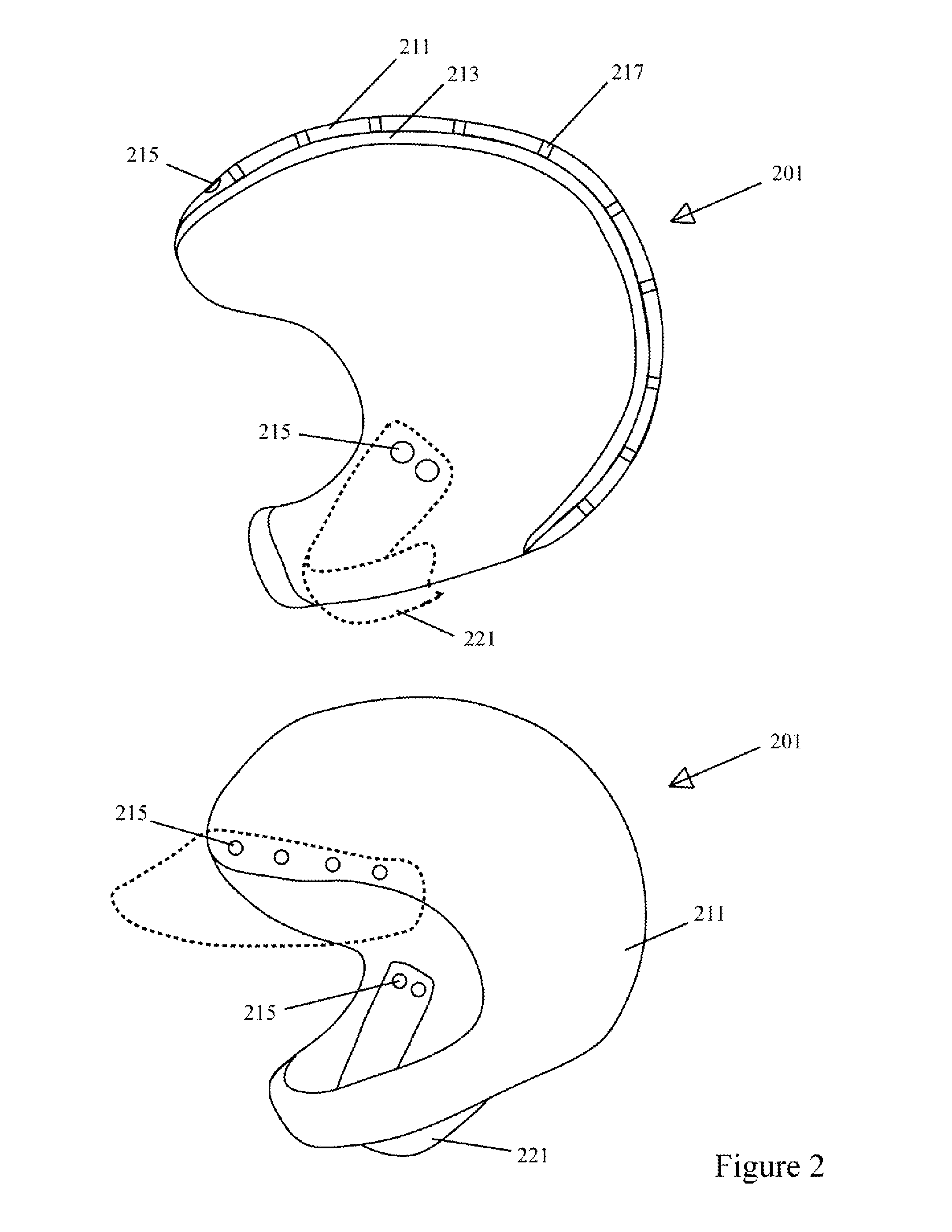 Concertinaed structures in protective gear